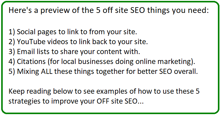 what is off site seo