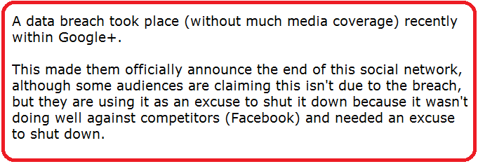 google plus shut down