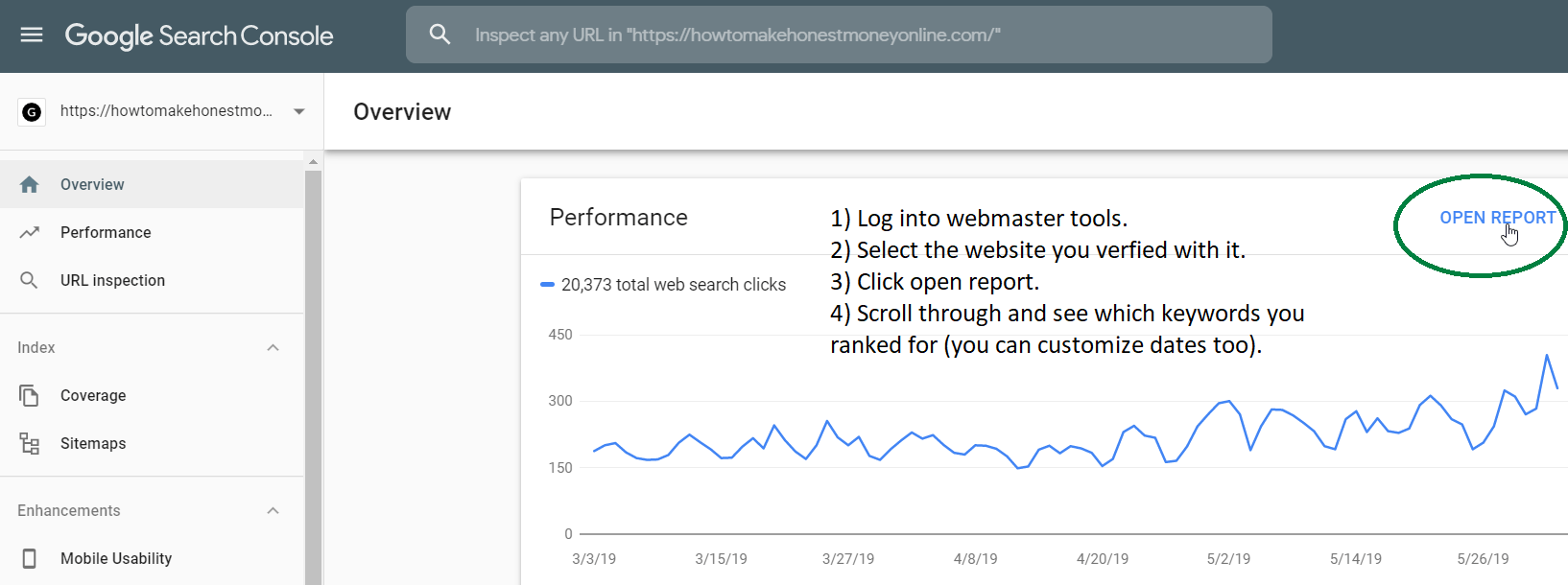 how to check keyword rankings on webmaster tools