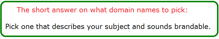 how to choose a domain name for seo