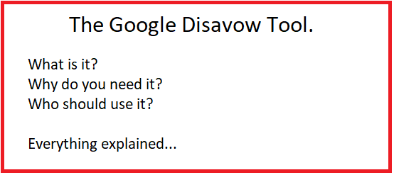 what is the google disavow tool