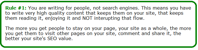 most important seo rule