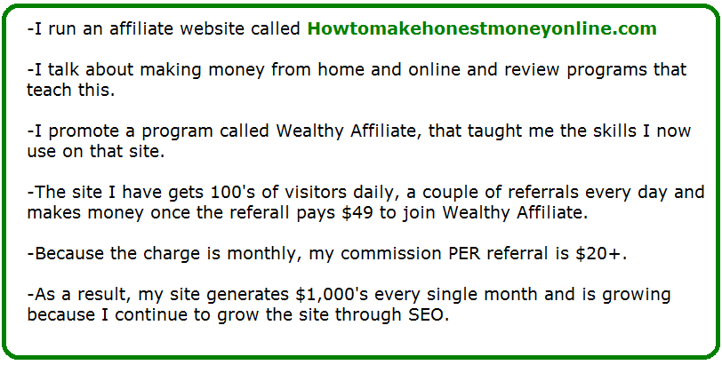 how to make money with seo example