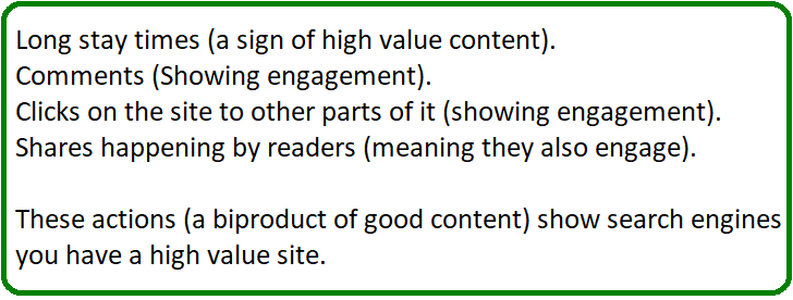 why content matters on a site