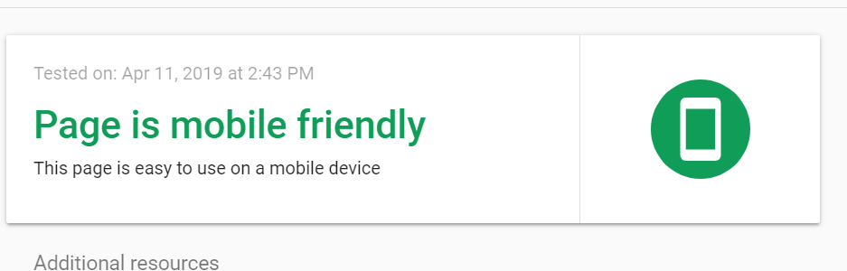 google mobile friendly test tool